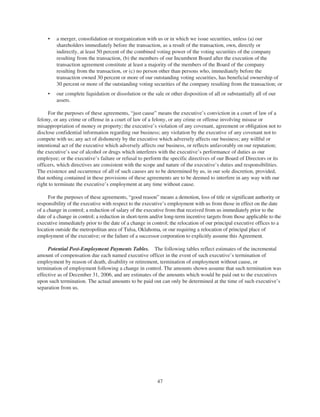 oneok 2007 Proxy Statement