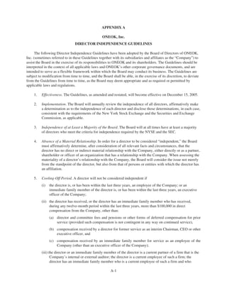 oneok 2007 Proxy Statement