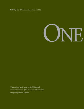 oneok 2004 Annual Report