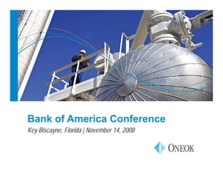 Bank of America Conference
Key Biscayne, Florida | November 14, 2008
 