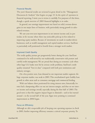 sun trust banks 2003 10-K