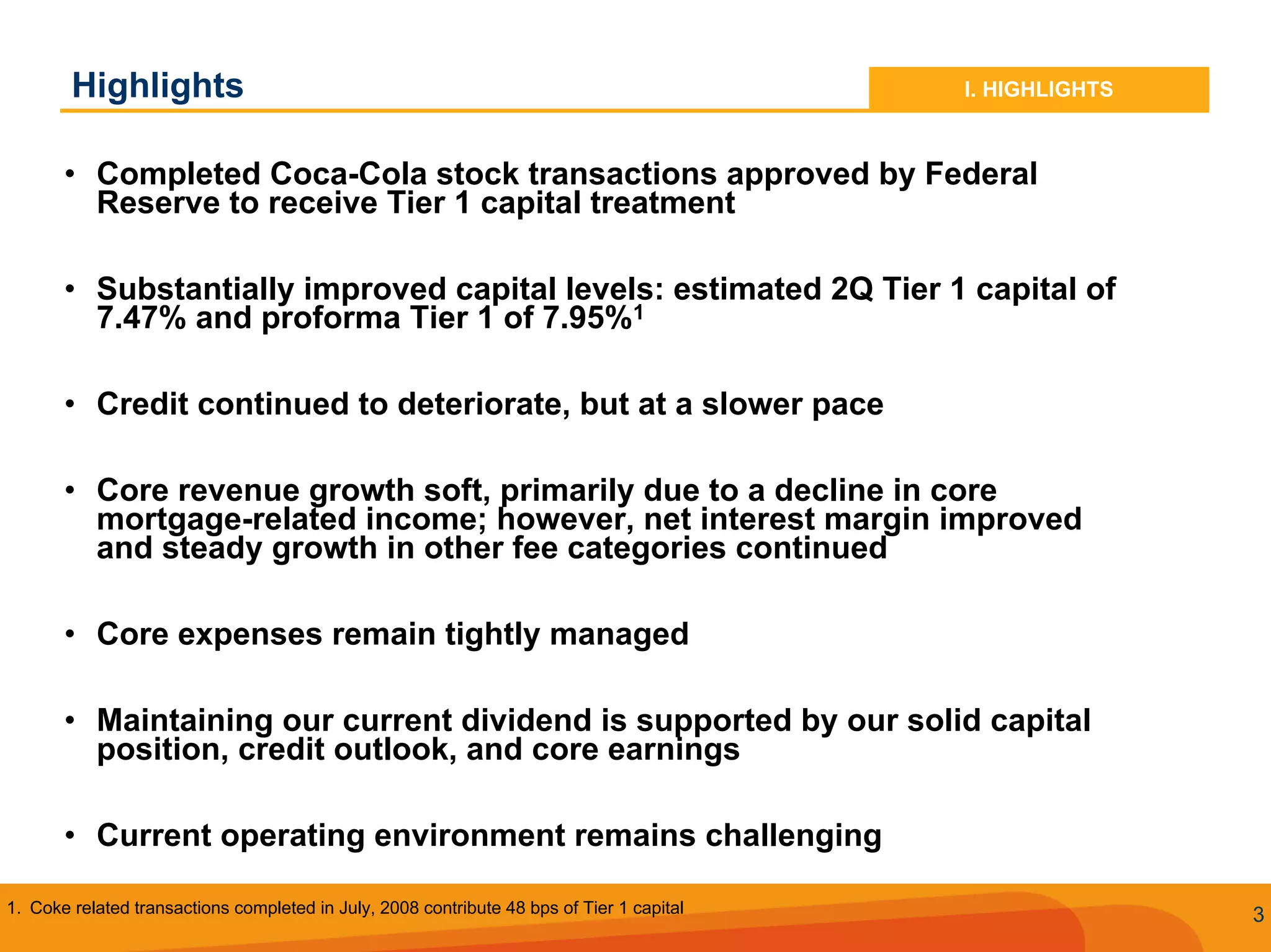Q2 2008 SunTrust Earnings Conference Call