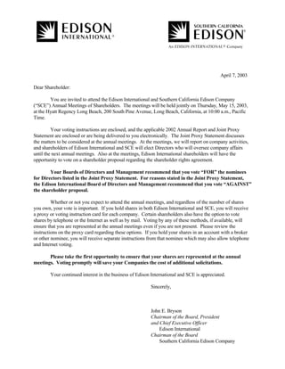 consoliddated edison  2003 joint proxy 