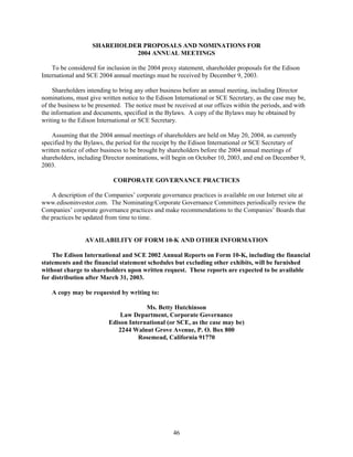 consoliddated edison  2003 joint proxy 