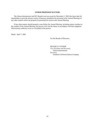 consoliddated edison  2003 joint proxy 