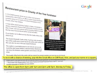 Google Confidential and Proprietary   44
 