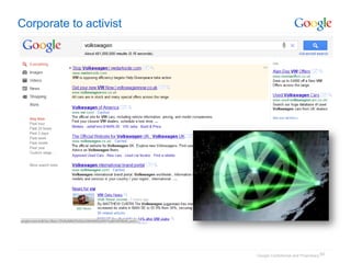 Corporate to activist




                        Google Confidential and Proprietary 50
 