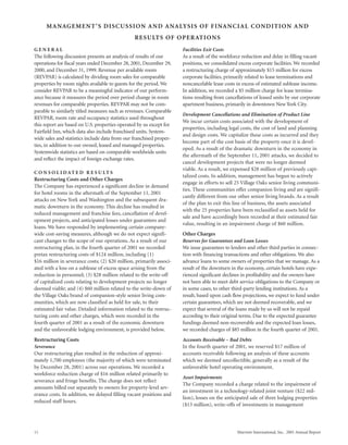 marriott international 2001 Annual Report