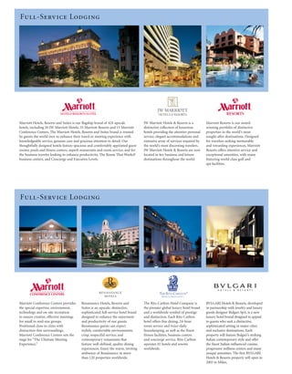 marriott international 2001 Annual Report