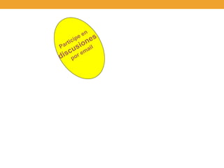Participe en  discusiones   por email 