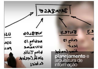 planejamento e
arquitetura de
informação
 