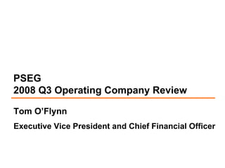 public serviceenterprise group 3Q 2008 slides