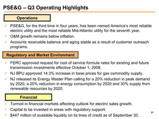 public serviceenterprise group 3Q 2008 slides