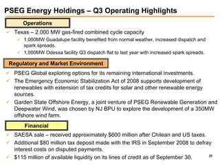 public serviceenterprise group 3Q 2008 slides
