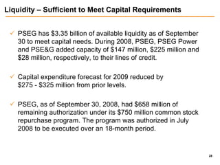 public serviceenterprise group 3Q 2008 slides