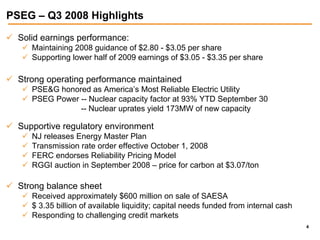 public serviceenterprise group 3Q 2008 slides