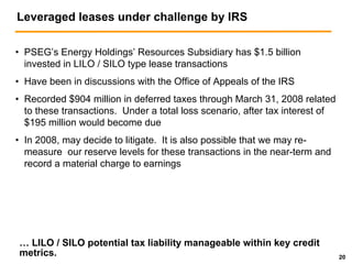 public serviceenterprise group UBS061808