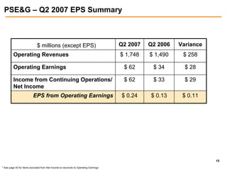 public serviceenterprise group 2Q2007Slides