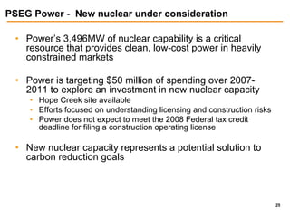 public serviceenterprise group 2Q2007Slides