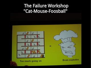 The Failure Workshop
"Cat-Mouse-Foosball"
 