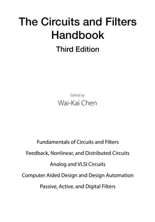 Electronic Filter Handbook.pdf Passive Active And Digital Filters 2nd Edition Chen Waikai | PDF