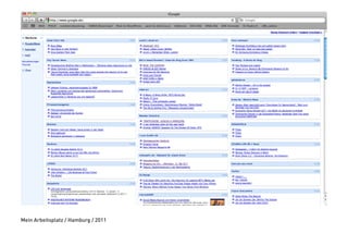 Mein Arbeitsplatz / Hamburg / 2011
 