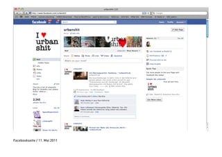Facebookseite / 11. Mai 2011
 