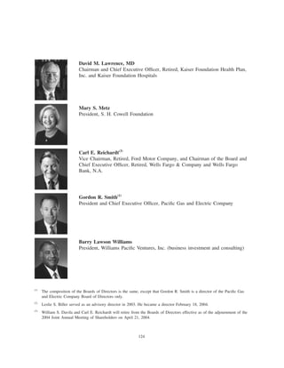 pg & e crop 2003 Annual Report