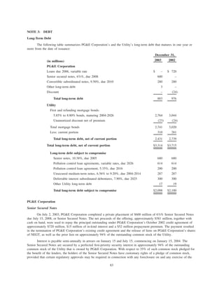 pg & e crop 2003 Annual Report