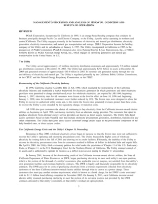 pg & e crop 2003 Annual Report