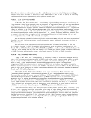 pg & e crop 2003 Annual Report