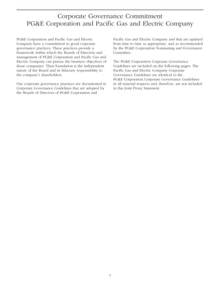 pg & e crop 2008 Proxy Statement