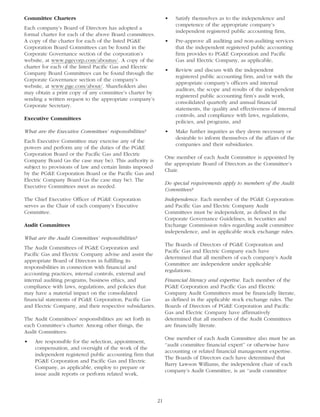 pg & e crop 2008 Proxy Statement