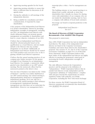 pg & e crop 2008 Proxy Statement