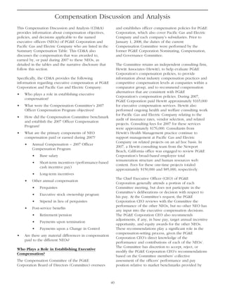 pg & e crop 2008 Proxy Statement