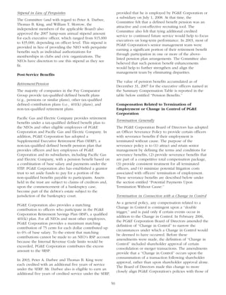 pg & e crop 2008 Proxy Statement