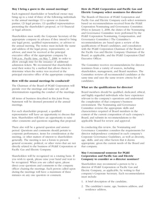 pg & e crop 2008 Proxy Statement