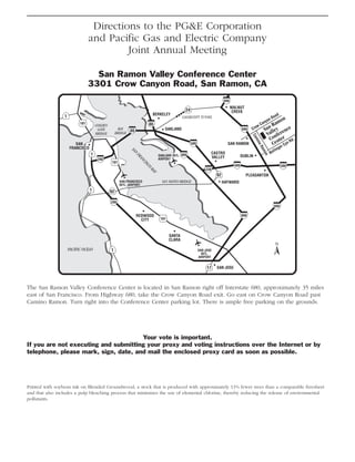 pg & e crop 2008 Proxy Statement