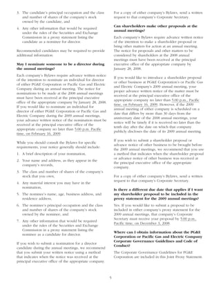 pg & e crop 2008 Proxy Statement