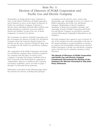 pg & e crop 2006 Proxy Statement