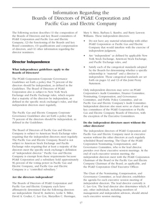 pg & e crop 2006 Proxy Statement