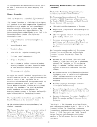 pg & e crop 2006 Proxy Statement