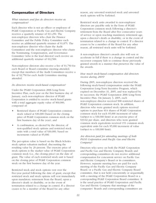 pg & e crop 2006 Proxy Statement