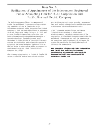 pg & e crop 2006 Proxy Statement