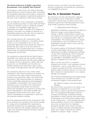 pg & e crop 2006 Proxy Statement