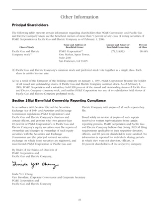 pg & e crop 2006 Proxy Statement