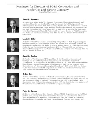 pg & e crop 2005 Proxy Statement