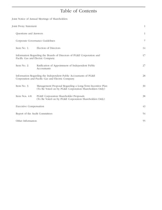 pg & e crop 2005 Proxy Statement