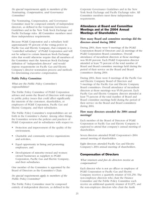 pg & e crop 2005 Proxy Statement