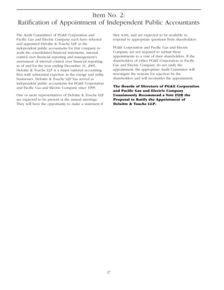 pg & e crop 2005 Proxy Statement